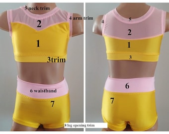 Custom Dance Costume Base – Nylon Spandex Practice Wear, Convention Outfit