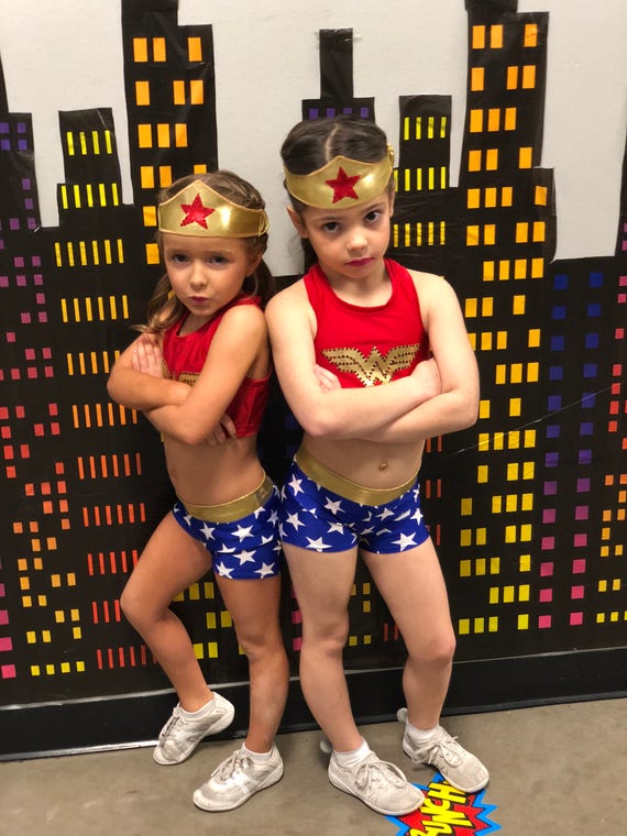Wonder Woman Dance Set Wonder Woman Sports Bra And Etsy