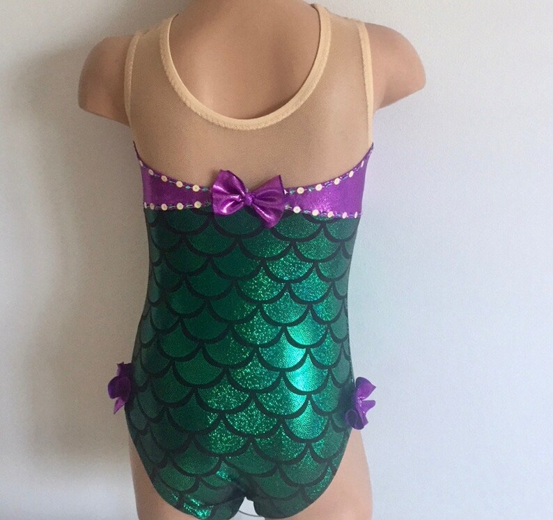 Little Mermaid Inspired Gymnastics Leotard. Ariel Dance Etsy