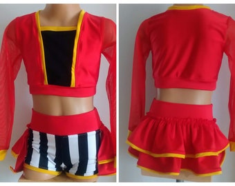 Ring Master Inspired Dance Costume-Dance Base Costume - Circus Costume -Dance Convention- Dance Audition Costume