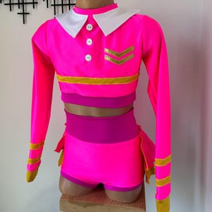 Flight Attendant Inspired Dance  Base Costume - Stewardess Inspired Performance Costume- Stewardess Halloween Costume--SENDesigne Costumes