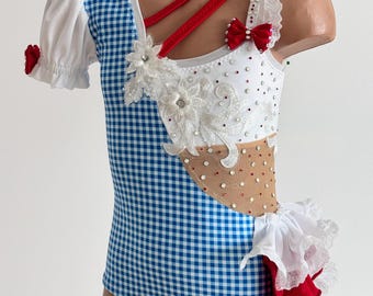 Costume de danse inspiré de Dorothy - Costume de Dorothy Jazz - justaucorps de danse le magicien d'Oz