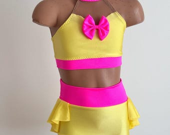 Base de costumes de danse - Haut dos nu et short