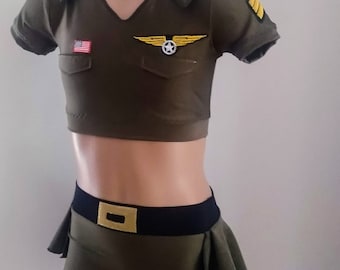 Base de costumes de danse d'inspiration militaire - Costumes de danse personnalisés