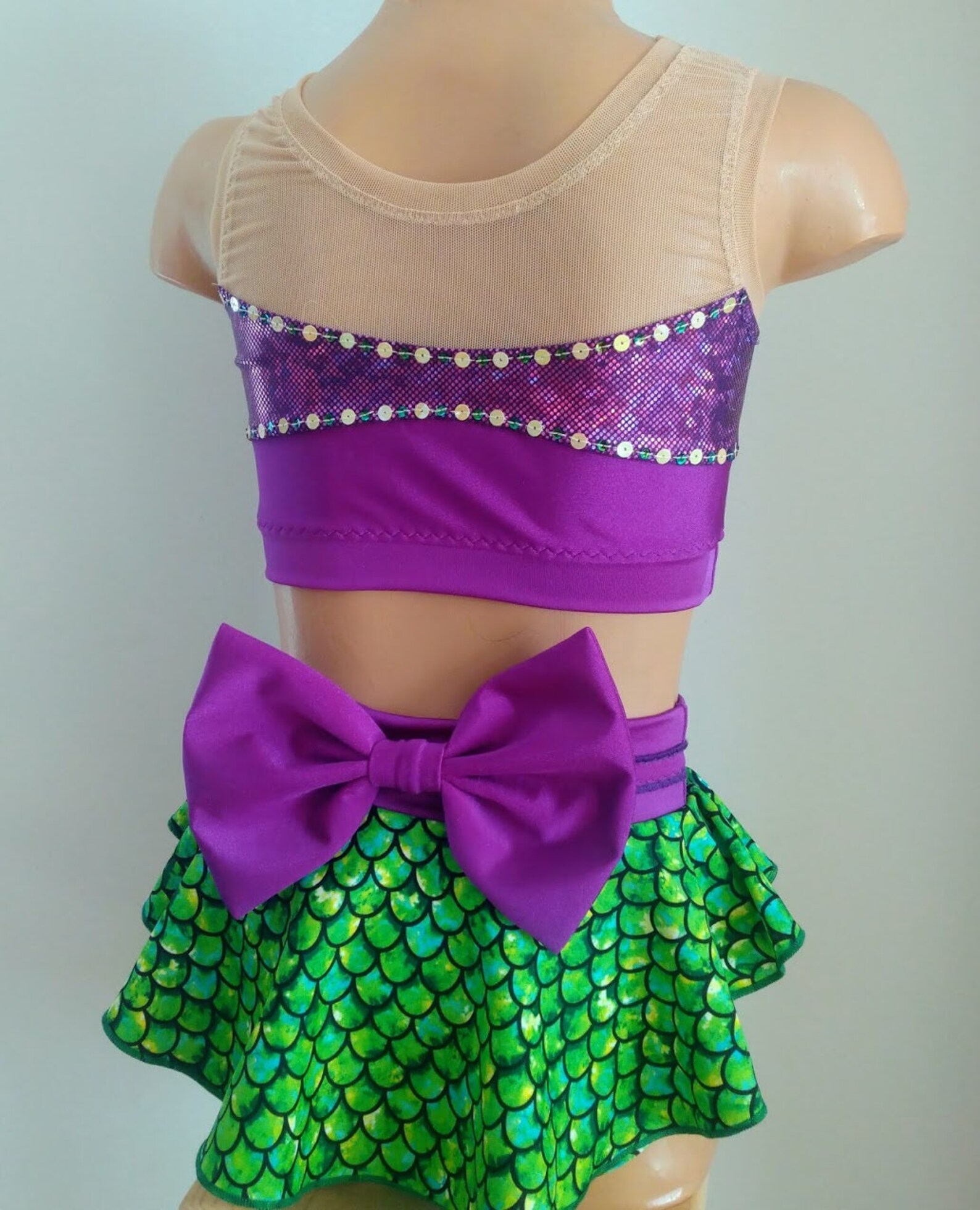 Little Mermaid Inspired Dance Costume Ariel Dance Costume Etsy
