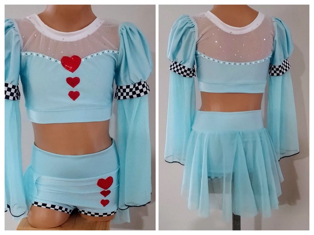 Alice in Wonderland Inspired Costume Alice Dance Costume Alice Lyrical