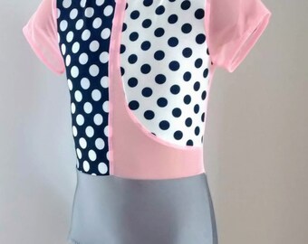 Dance Leotard - DESIGN YOUR OWN - Grey Leotard - Polka Dots Dance Costume - Base Leotard -SENDesigne Leotards