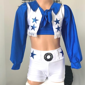 Child READY TO SHIP Dallas Cowboys Cheerleader Inspired Costume