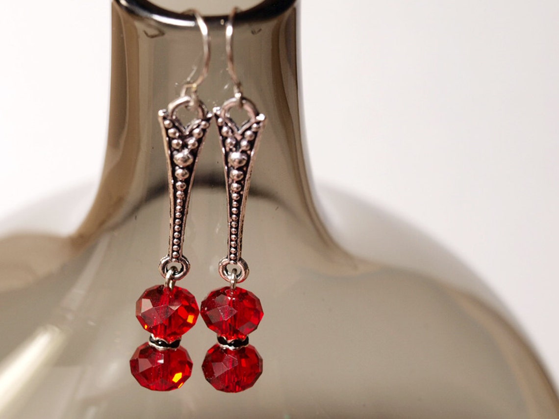 Blood Drop Earrings Etsy