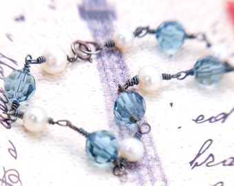 Freshwater Pearl and Swarovski Crystal Bracelet