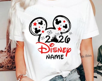Anpassad Disney-familjesemester-T-shirt, personlig Disney-familjesemester-T-shirt 2026, Mimmi Musse-T-shirt, matchande Disney-semestertröja för familjen