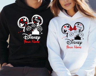 Personlig Disney 2025-tröja, semestertröja för familjen, Disneyland-resa 2025-topp, topp för par, unisextröja för vuxna och barn