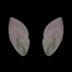 Silicone Elf Ears Fairy Ear Cuffs, Handmade Crystal Accessories, Cosplay Craft Supplies, Set of 2 sizes