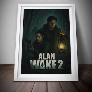 Alan Wake 2 Poster | Video Game Poster | Premium Quality Print | Gaming Artwork | Wall Decor Poster | Free USA Shipping | Gamer Gifts