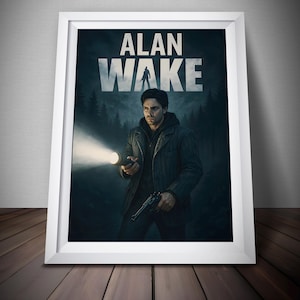 Alan Wake Poster | Video Game Poster | Premium Quality Print | Gaming Artwork | Wall Decor Poster | Free USA Shipping | Gamer Gifts