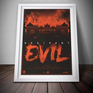 Resident Evil Poster | Video Game Poster | Premium Quality Print | Gaming Artwork | Wall Decor Poster | Free USA Shipping