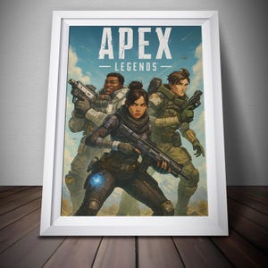 Apex Legends Poster | Video Game Poster | Premium Quality Print | Gaming Artwork | Wall Decor Poster | Free USA Shipping | Gamer Gifts