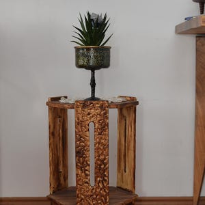 Handgemachter Couchtisch aus Kiefernholz | Antikes Design | Rustikaler & Vintage Dekorativer Tisch