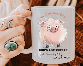 Personalized Taco Tuesday Pig Mug: Funny Foodie Gift