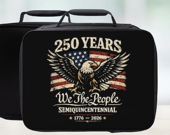 America 250 Years Insulated Lunch Bag - USA Anniversary Lunchbox