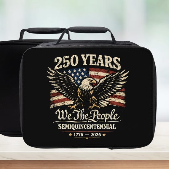 America 250 Years Insulated Lunch Bag - USA Anniversary Lunchbox