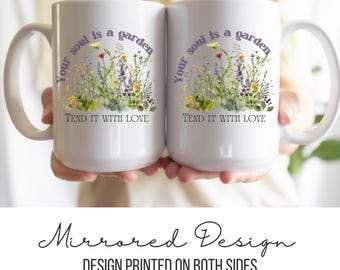 Personalized Soul Garden Mug: Floral Encouragement Gift