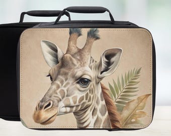 Giraffe Insulated Lunch Bag – Watercolor Safari Lunchbox
