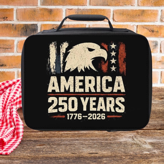 USA Anniversary Insulated Lunch Bag - 250 Years America Lunchbox