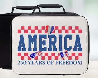 Trendy 250 USA Freedom Insulated Lunch Bag - USA Semi Quincentennial Lunchbox
