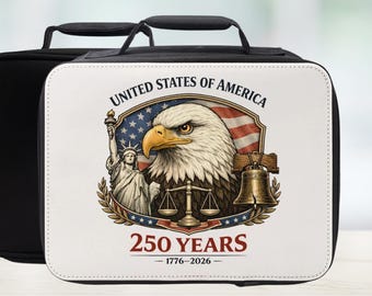 Eagle Lady Liberty 250 Years Insulated Lunch Bag - Semiquincentennial  Lunchbox