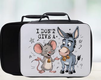 Funny Rat & Donkey Sarcasm Insulated Lunch Bag - Adult Meal Tote
