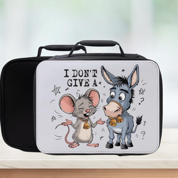 Funny Rat & Donkey Sarcasm Insulated Lunch Bag - Adult Meal Tote