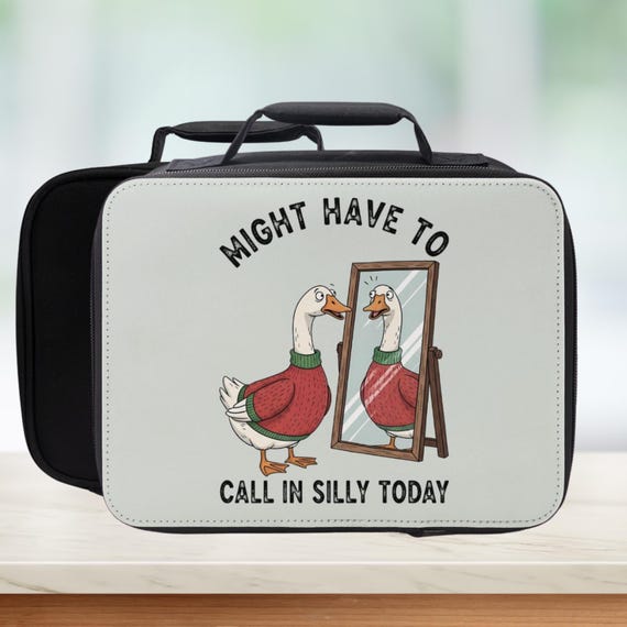 Funny Goose Lunch Bag: Insulated Work Tote, Gift for Coworker