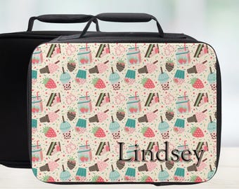 Sweet Strawberry Treats Insulated Lunch Bag - Personalized Pattern Lunchbox