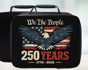 250 Years America Insulated Lunch Bag - USA Anniversary Lunchbox