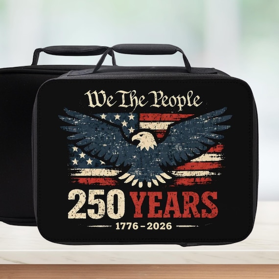 250 Years America Insulated Lunch Bag - USA Anniversary Lunchbox