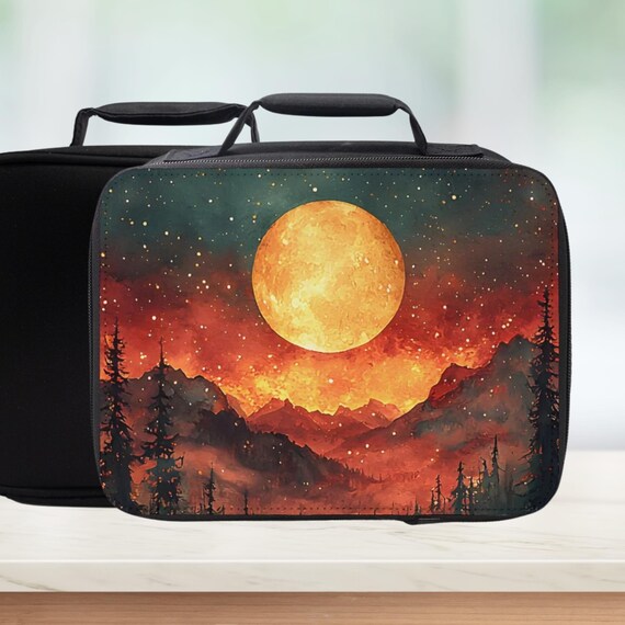Moonlit Fantasy Forest Insulated Lunch Bag - Nature Lunchbox