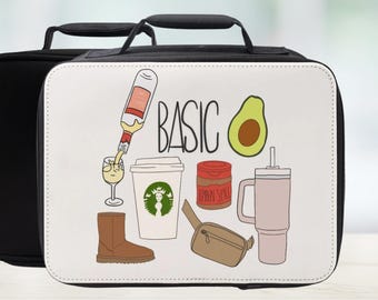 Cute Basic Girl Insulated Lunch Bag - Women's Lunchbox