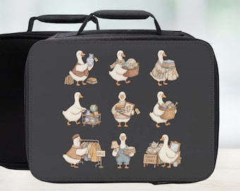 Silly Goose Thrifting Insulated Lunch Bag - Trendy Lunchbox For Vintage Shoppers