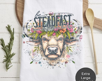 Buffalo Be Steadfast Tea Towel (Flour Sack)