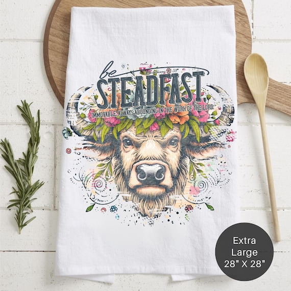 Buffalo Be Steadfast Tea Towel (Flour Sack)