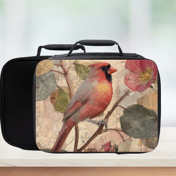 Summers Keepsake Red Cardinal Insulated Lunch Bag- Gift for Bird Lover