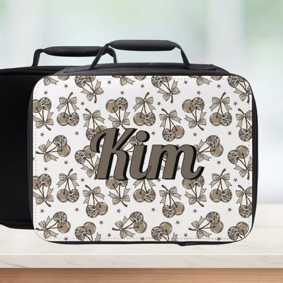 Custom Camo Cherry Insulated Lunch Bag - Personalized Women's Lunchbox