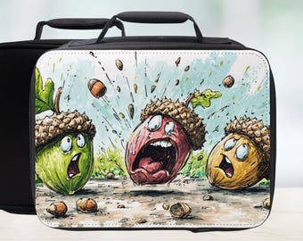Squirrels Are Near Lunch Bag - Cartoon Art Lunchbox