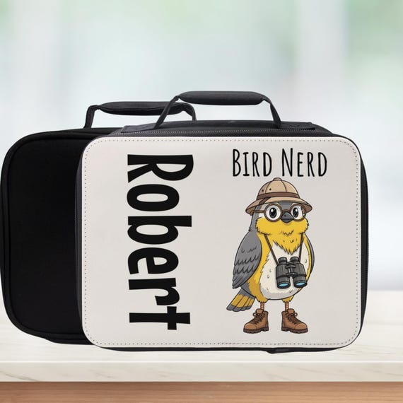 Personalized Bird Nerd Insulated Lunch Bag