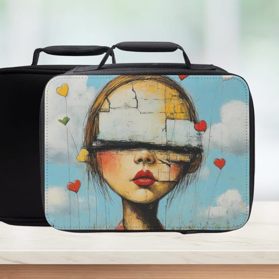 Metaphor "Forget Your Past" Insulated Lunch Bag- Adult Art Lunchbox