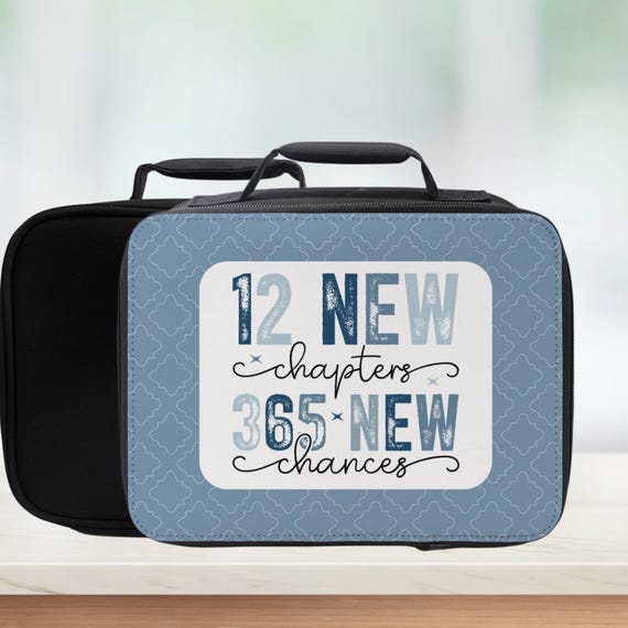 2026 New Year Lunch Bag – 12 Chapters 365 Chances – Motivational Tote for Adults