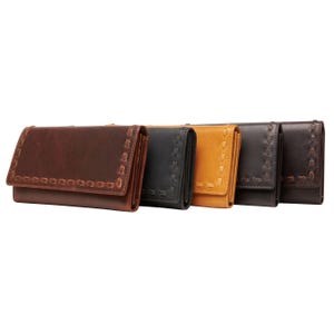 Cartera de cuero con cordones RFID Hope de Lady Conceal