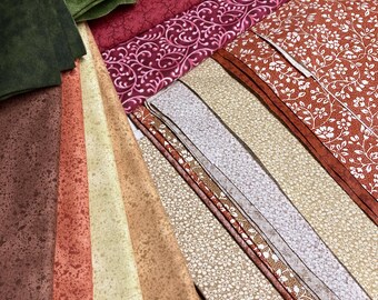 108 Piece Groomer's Wholesale Bulk Pack AUTUMN Fall Color Tones Bandanas