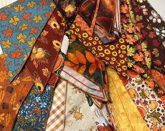 108 Piece Groomer's Pack AUTUMN/FALL Print Bandanas